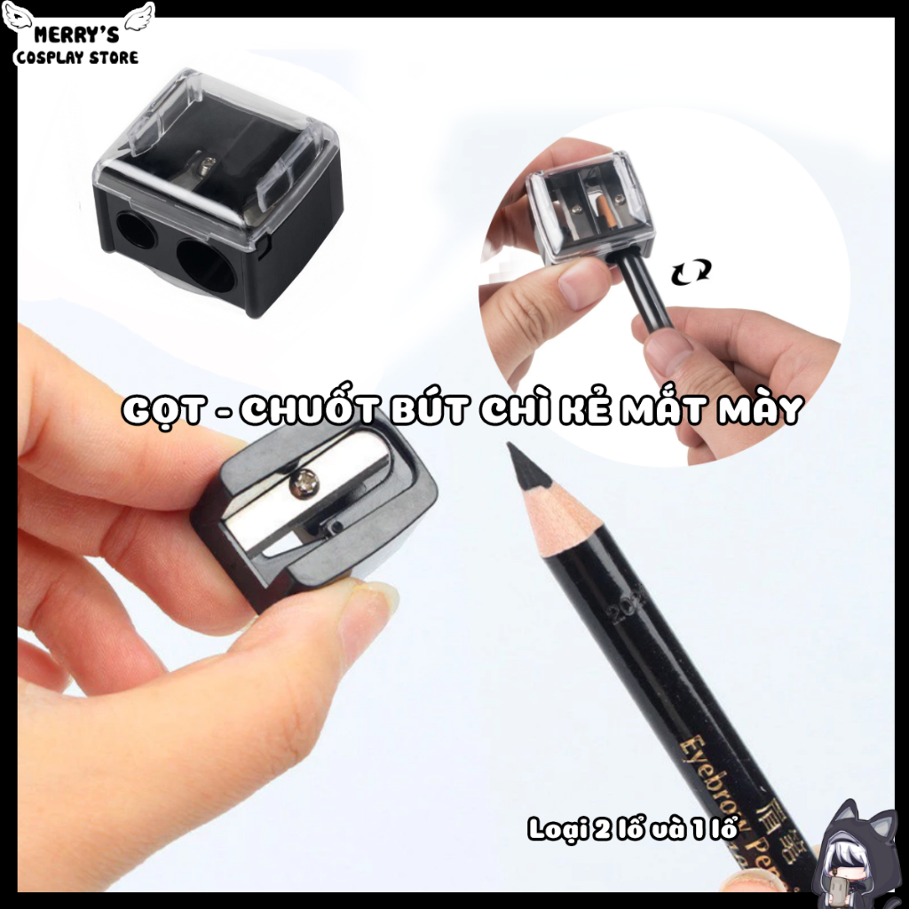 Dụng Cụ Gọt Bút Chì Hỗ Trợ Chuốt Bút Chì Trang Điểm Kẻ Mắt Mày Chì Kẻ Mắt Môi Chuyên Dụng