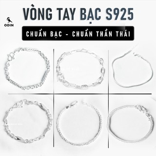  Vòng tay bạc ODIN Bạc S925 Phong Cách Tối Giản & Cổ điển - Bảo hành 12 tháng | Fullbox | Tặng kèm Khăn - Nước rửa bạc 