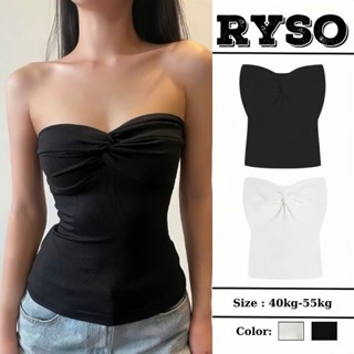 Áo Ống Cúp Ngực Xoắn Kiểu Dáng Dài Basic  Chất Thun Gân Thấm Hút Tốt, Áo Quây Sexy Đơn Giản Dễ Phối RYSO