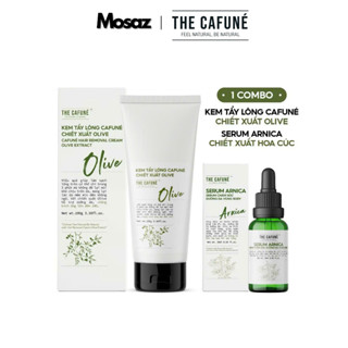 Combo Kem Tẩy Lông Vùng Bikini, Tay, Chân, Nách Cafuné | Kem Tẩy Lông Cafuné (100ml) và Serum Arinica (20ml) Kèm Que Gạt