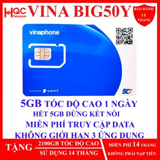 SIM 4G VINAPHONE 12BIG50Y TD49. KHÁCH HÀNG KÍCH HOẠT SIM (ĐKTT) TẠI CỬA HÀNG VINAPHONE TOÀN QUỐC