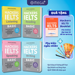 Bộ Sách Hackers IELTS Basic - Vững Nền Tảng Bứt Phá 7.0 IELTS (Reading+Listening+Writing+Speaking)  Lẻ/Combo