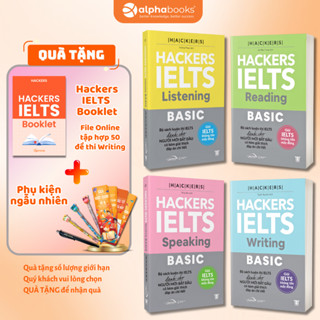 Sách Hackers IELTS Basic - Vững Nền Tảng Bứt Phá 7.0 IELTS (Reading+Listening+Writing+Speaking)