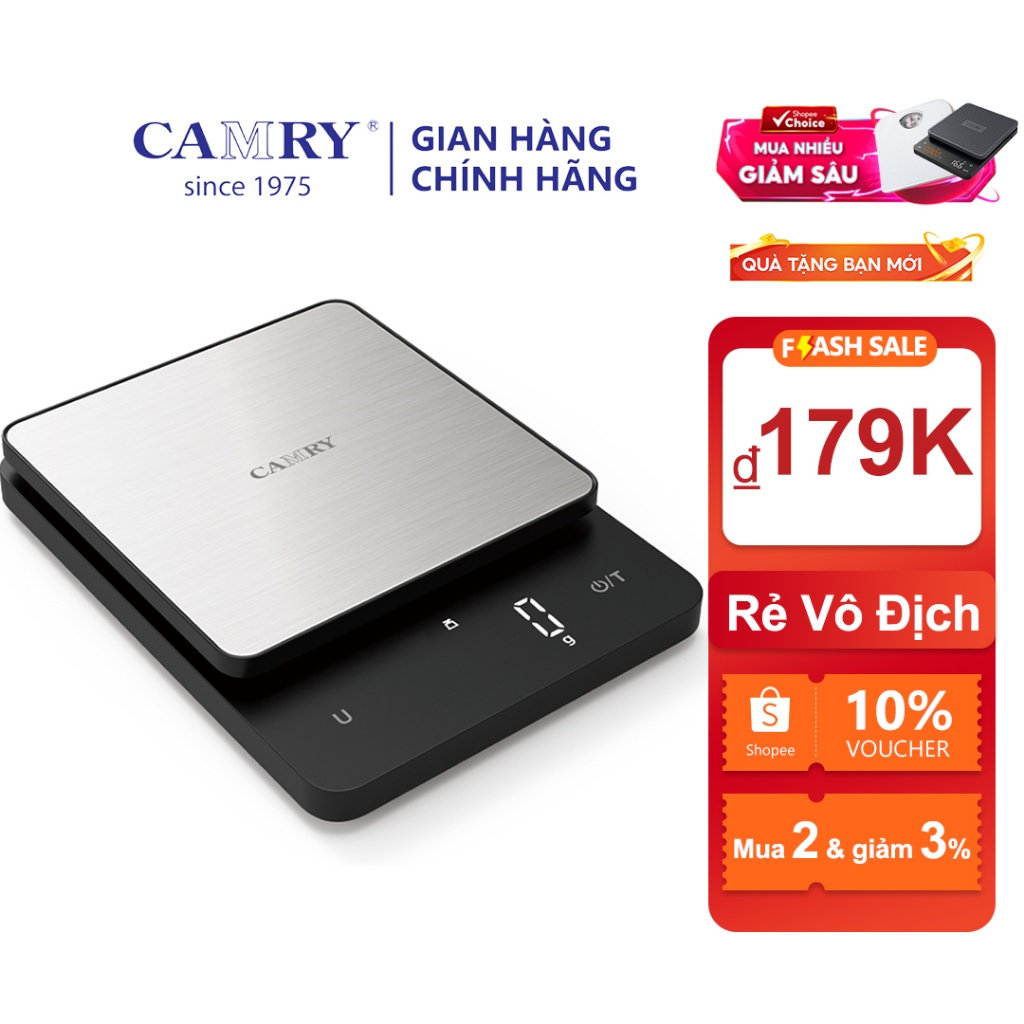 Cân điện tử nhà bếp Camry Cảm biến chính xác cao số rõ nét chứ Cân Điện Tử