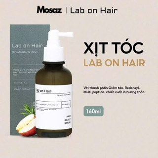 Xịt dưỡng mọc tóc Lab on Hair với giấm táo, Redensyl, Multi peptide, chiết xuất lá hương thảo