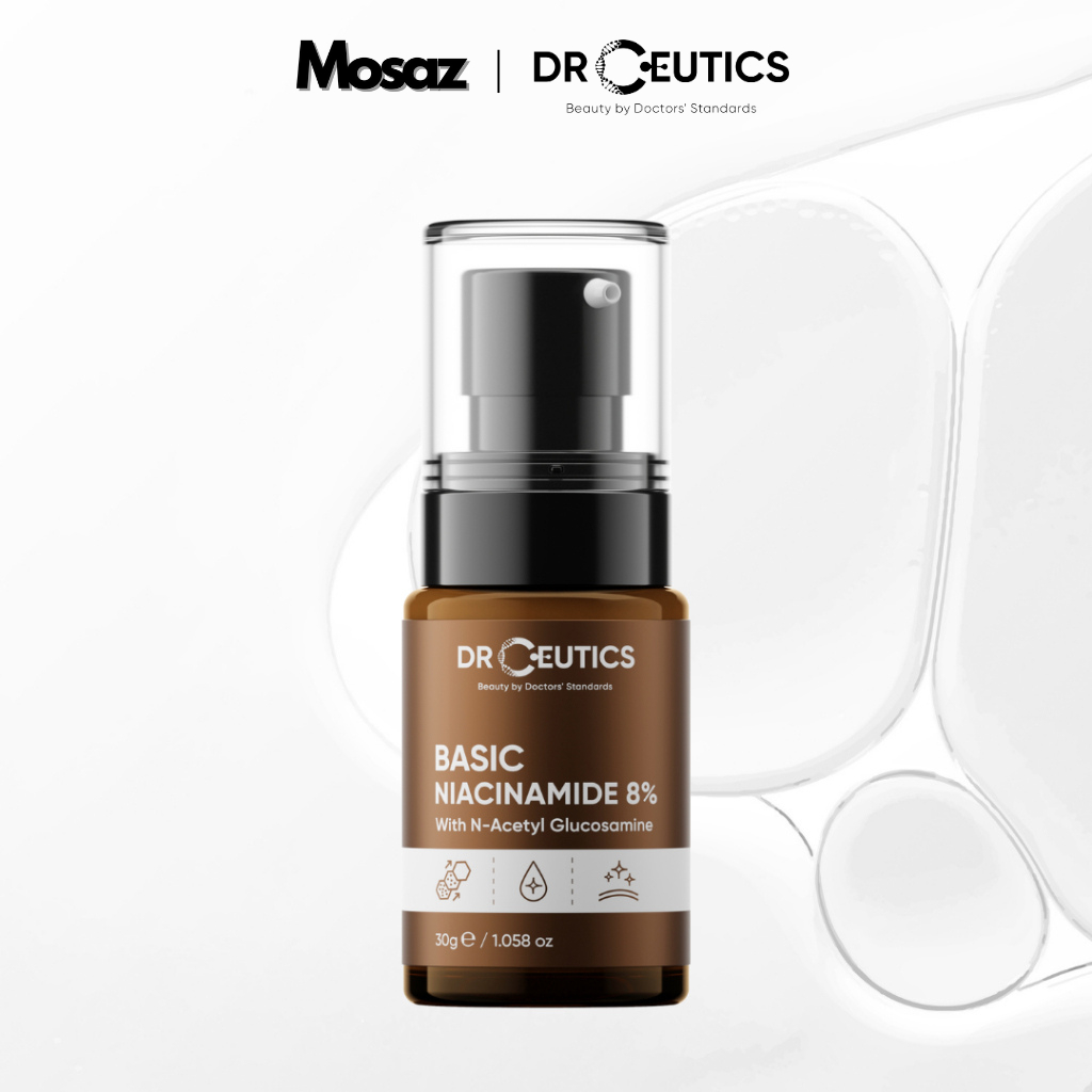 Tinh Chất Niacinamide Basic 8% DrCeutics Cho Da Dầu Mụn (30g)