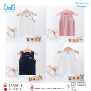 Áo ba lỗ bé trai bé gái mềm mịn BRA001-1