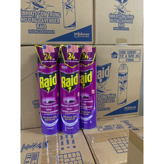 Raid xịt côn trùng 520ml mẫu mới