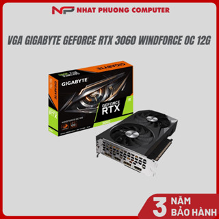 VGA Gigabyte GeForce RTX 3060 WINDFORCE OC 12G (GV-N3060WF2OC-12GD) - Bảo Hành 36 Tháng