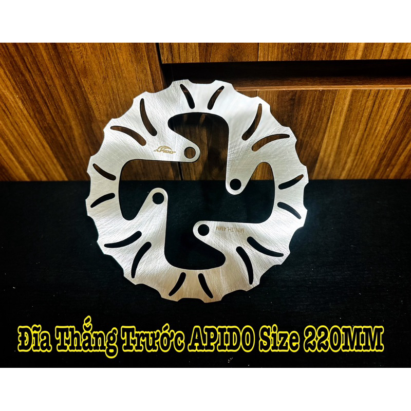 Đĩa Kiểu APIDO Gắn Cho Sirus / Wave / Ex2010 / Ex135 Và Các Xe Thông Dụng ( 4 Lổ / Size 220MM ) ====