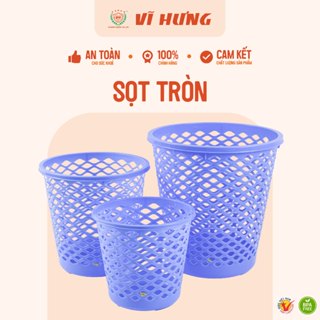 Sọt Rác Tròn Lớn 30cm, Siêu Tiện Lợi - Màu Sắc Xinh Xắn - Nhựa Vĩ Hưng