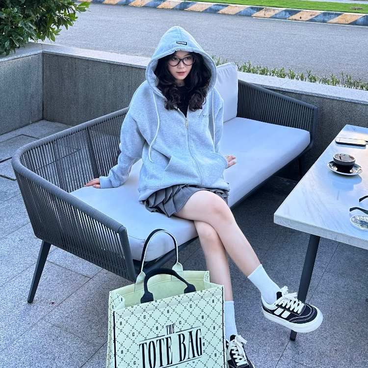 HOODIE ZIP in chữ kí AMADUS NỈ BÔNG & NỈ 2 DA Form Unisex Nam Nữ Kéo Khóa - AD11 | BigBuy360 - bigbuy360.vn