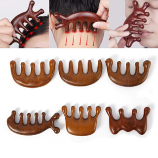 🎶 Lược Gỗ Đàn Hương Massage Đầu Cổ Vai Gáy, Lược Massage Da Đầu Cơ Thể Chống Tĩnh Điện cho cả nam và nữ