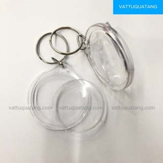 THANH LÍ 10 PHÔI MÓC KHÓA MICA IN ẢNH HÌNH TRÒN  4.4CM