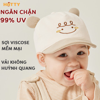 Mũ Lưỡi Trai Cho Bé 0-3 Tuổi Mềm Mịn Mẫu 2025 HATTY TU05 Mũ Cho Bé Mùa Hè Chống Nắng