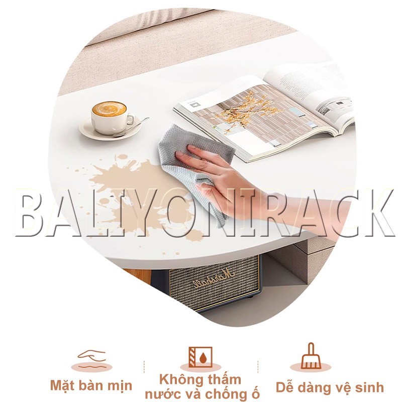 Bali Bàn Sofa Bàn Trà Hình Ovan Bàn Gỗ Phòng Khách Để Đồ Tiện Dụng 4 Chân Gỗ Tự Nhiên Cao Cấp Bàn Trà Phòng Khách Tiện | BigBuy360 - bigbuy360.vn
