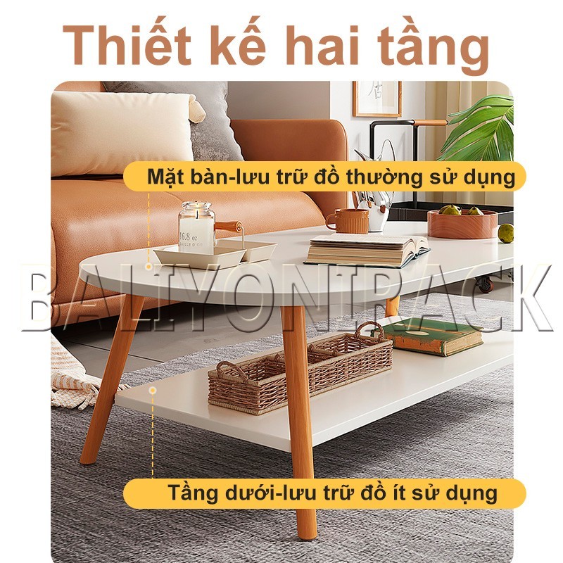 Bali Bàn Sofa Bàn Trà Hình Ovan Bàn Gỗ Phòng Khách Để Đồ Tiện Dụng 4 Chân Gỗ Tự Nhiên Cao Cấp Bàn Trà Phòng Khách Tiện | BigBuy360 - bigbuy360.vn