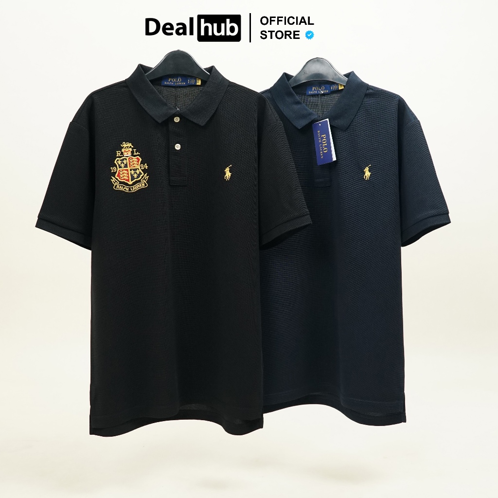 Áo Polo Ralph Lauren Crown Thêu Vương Miện Cotton Cá Sấu Cao Cấp Form Âu