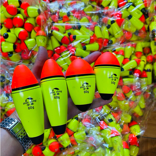 (quốc ngô )Phao xuyên tâm câu cá Mè , phao xịn ,da bóng 50g 60g