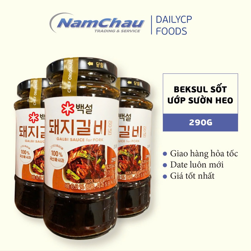 Xốt ướp sườn heo Hàn Quốc CJ Beksul 290g - Nhập khẩu từ Hàn Quốc
