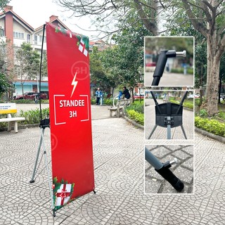 Standee chữ X, Chân standee cường lực siêu cứng 0.6x1.6m | Standee 3H