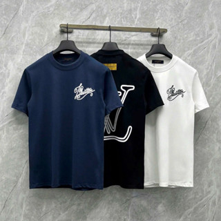 Áo phông nam nữ Premium Cotton PB in chữ kí logo nổi hai mặt phối thêu mác sau lưng basic boy phố AP598P