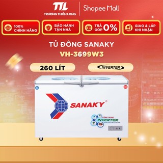 Vh-3699w3 - tủ đông mát sanaky inverter 260 lít -