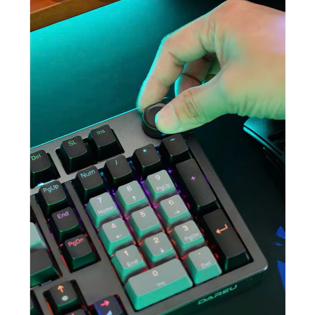 Bàn phím cơ Dareu EK98L Grey Black (MULTI-LED) | BigBuy360 - bigbuy360.vn