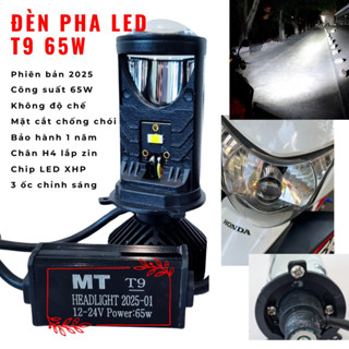 Pha Đèn led bi cầu mini T9 bản cao cấp 2024 chân h4 có ốc chỉnh