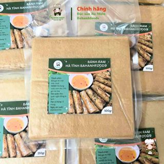 Bánh Ram Hà Tĩnh hiệu Bahanhfoods. Ram Hà Tĩnh mềm dẻo dùng cuốn ram, nem, chả giòn, loại ngon (mẫu mới 2025)