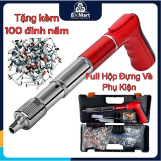 ( Tặng 100 Đinh ) Máy bắn đinh ( S4 ) đa năng + tặng đinh + kèm hộp + tặng bộ lò xo Full hộp
