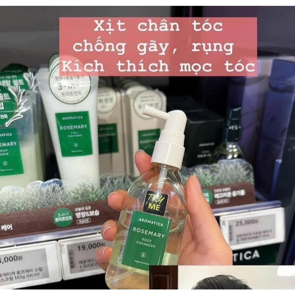 (Seung Thảo) Xịt dưỡng tóc, kich thích mọc tóc Aromatica Rosemary Root Enhancer 100ml | BigBuy360 - bigbuy360.vn