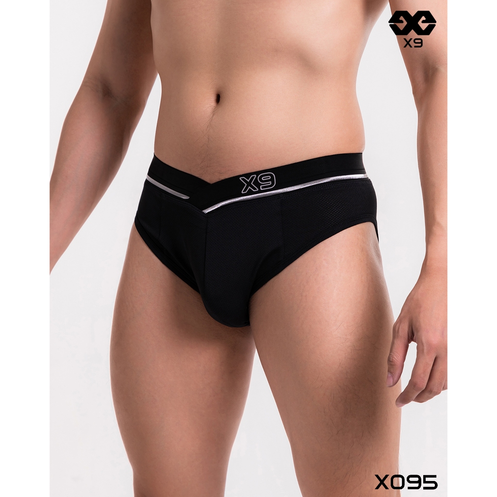 Quần Lót Tam Giác 1 Sọc Đai Xéo Nam Sịp Co Giãn Thoáng Mát Kháng Khuẩn - X095 - X9 Sportswear