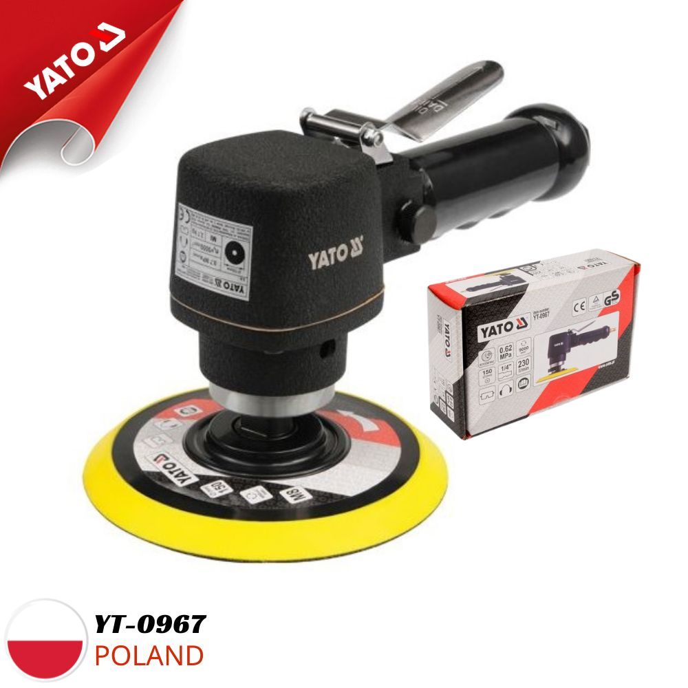 Máy chà nhám tác động kép lệch tâm 150mm khí nén Yato YT-0967 - Ba Lan