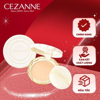  Phấn phủ kiềm dầu Cezanne UV Silk Cover Powder Nhật Bản siêu mịn chống thấm nước SPF 50 PA++++ 10g 