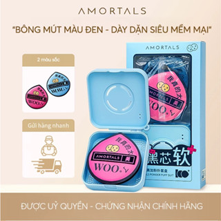 Mút trang điểm AMORTALS đen XL mềm mại giúp đánh nền, kem lót và cushion chuyên nghiệp