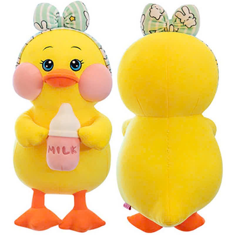 Gấu Bông Vịt Ôm Bình Sữa, Gấu Bông Vịt Má Hồng