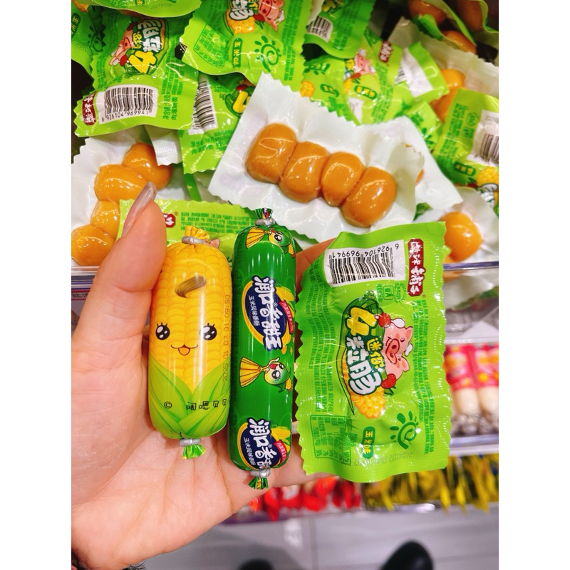 (Bill Siêu Thị-Nhận Sỉ) *500gr Xúc xích ngô các loại noidiaTRUNG