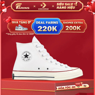 Giày Converse Chuck 70s White Cổ Cao Chính Hãng Màu Trắng Cho Nam Nữ Phong Cách Thời Trang Thể Thao