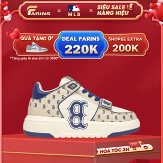 Giày MLB Chunky Liner Mid Classic Monogram Boston Red Sox Chính Hãng Cho Nam Nữ, MLB Real Fullbox Farins Store