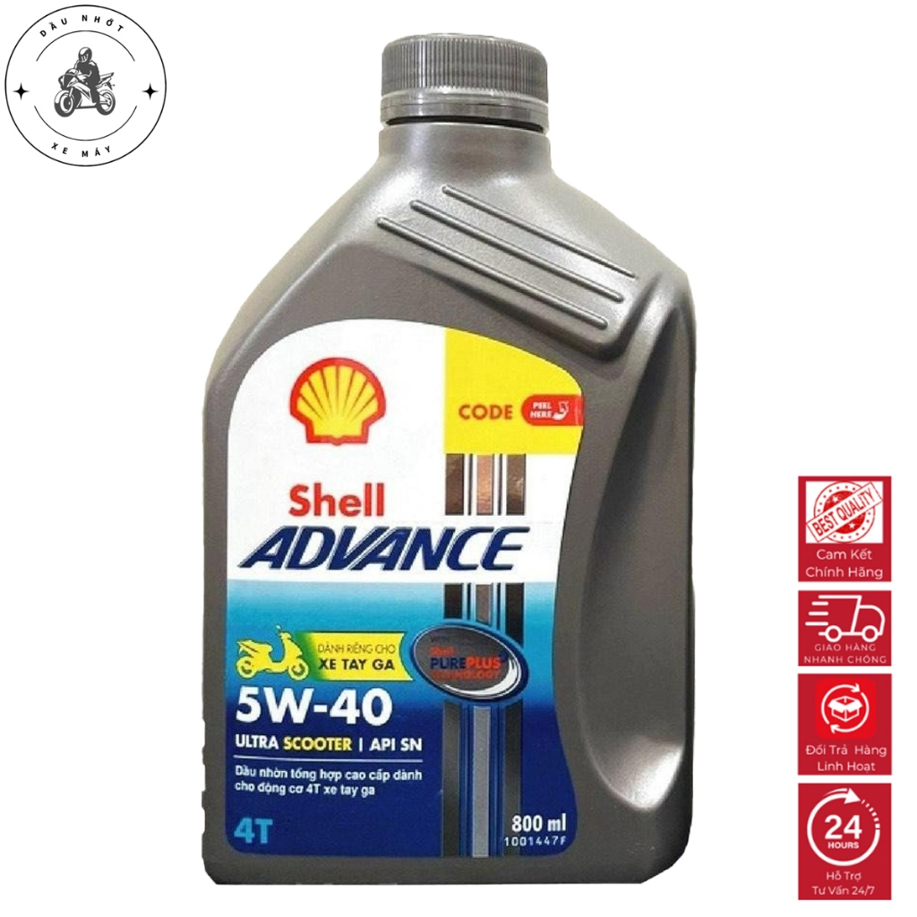 Dầu Nhớt Tổng Hợp Shell Advance Ultra 5w40