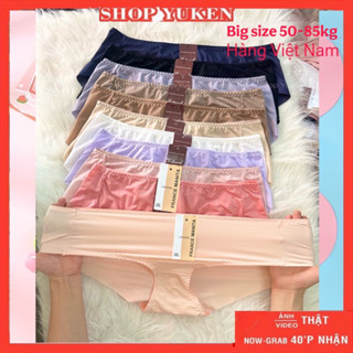  L020 Combo 5 Quần Lót Lưng Cao . Quần Lót Nữ Bigsize Không Đường May 50-95kg Hàng Việt Nam 