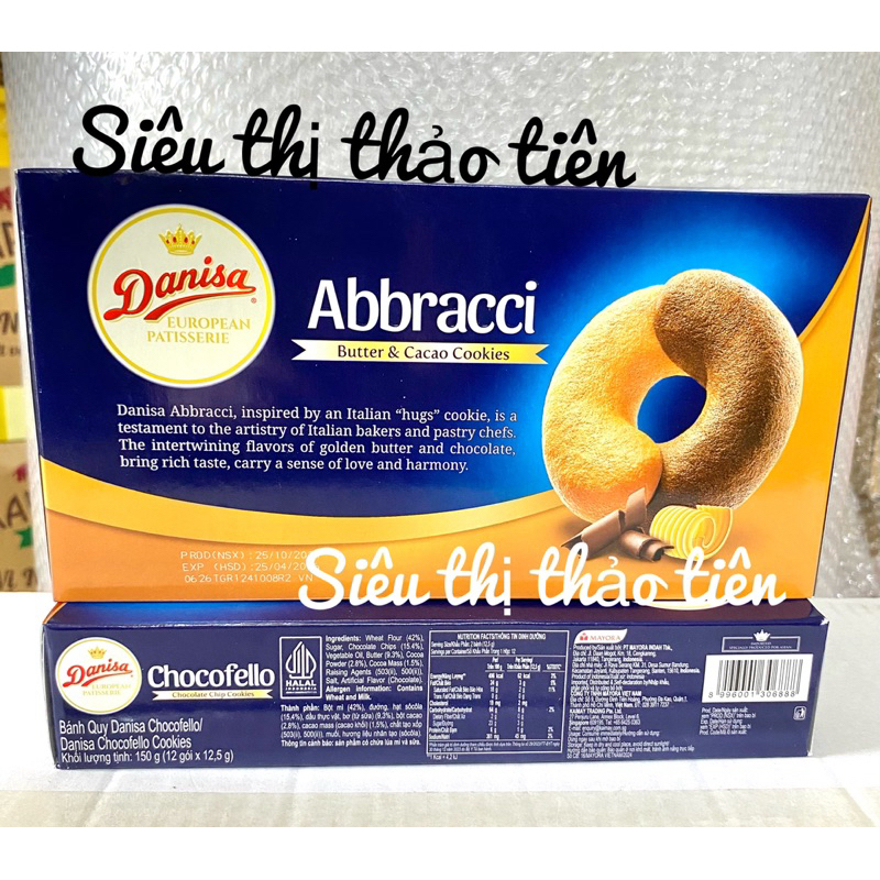 Bánh Quy Danisa Abbracci/Chocofello Hộp 150g/168g
