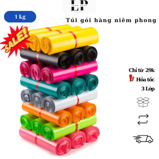 Túi Niêm Phong Gói Hàng Lock Pack Loại 3 Lớp Dày Dặn Nhiều Size Nhiều Màu |1KG| - L02