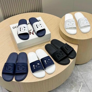 Dép lê nam DG cao su đen trắng, xanh than, dép quai ngang boy phố dê và gà nam êm chân mẫu mới 2024