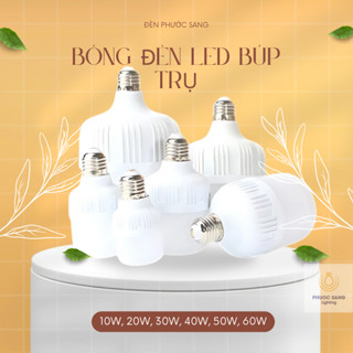 Bóng Đèn Led Trụ Chống Nước 10W, 20W, 30W, 40W, 50W, 60W, Tiết Kiệm Điện 90%, Bóng Đèn Led Siêu Sáng
