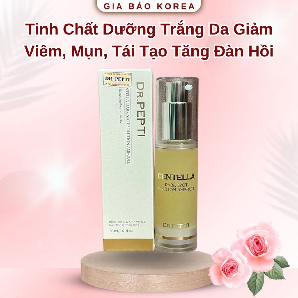 (CHÍNH HÃNG) Tinh Chất Dưỡng Trắng Da Dr.Pepti Centella Dark Spot Solution Ampoule Hàn Quốc