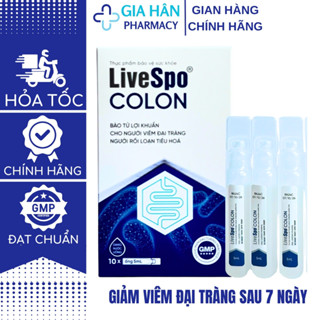 Men vi sinh chứa Bào tử lợi khuẩn dùg cho Viêm Đại Tràng, Tiêu chảy, Táo bón - LiveSpo Colon(10 ống)