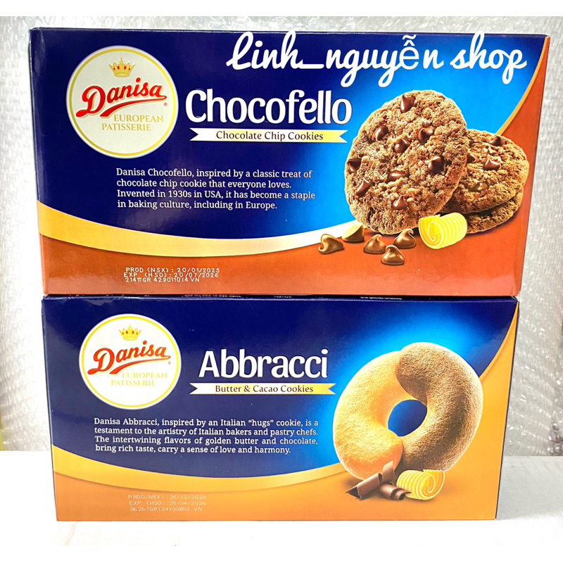 Bánh Quy Danisa Abbracci/Chocofello Hộp 150g/168g