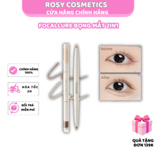 Bút kẻ highlight bọng mắt Focallure 2 trong 1 tạo khối mũi sống mũi dễ kẻ gel kẻ mịn không kem không trôi dễ tán FA369